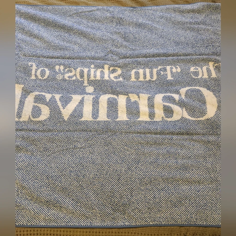EUC Carnival Cruise Line Beach Towel Large 65
